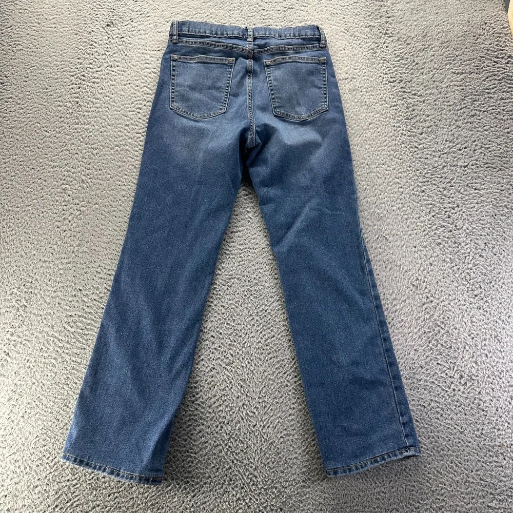 Old Navy Jeans Girls 16‎ Blue Denim Cotton Straight Leg Faded Stretch Workwear
